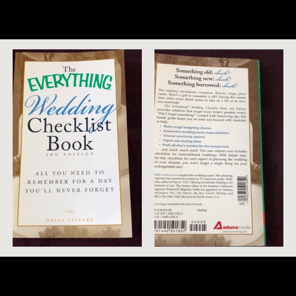 Barnes & Noble Accents Nwt Barnes Nobles Wedding Checklist Book